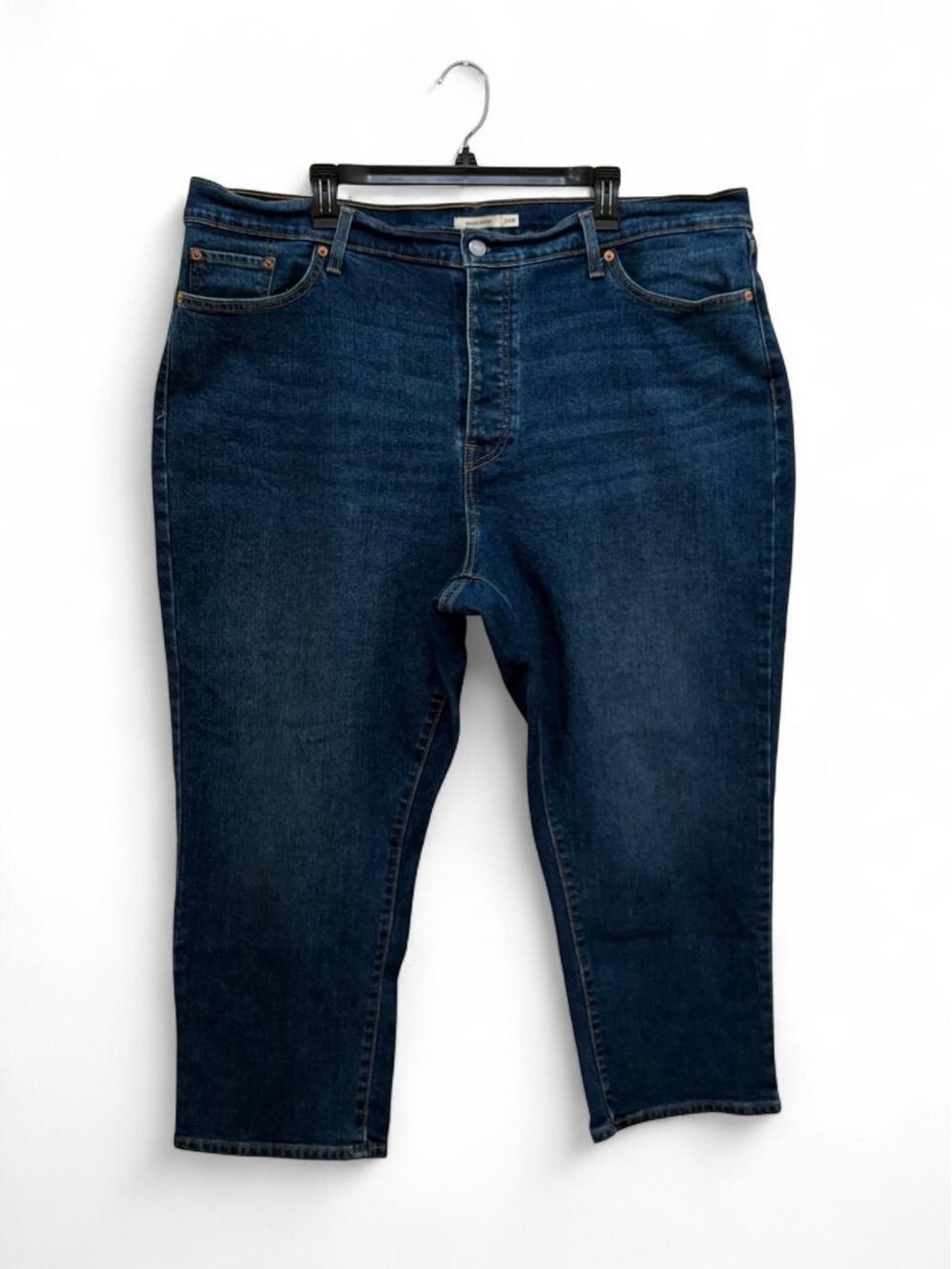 Levi’s Dark Wash Wedgie Straight Fit Jeans Plus Size 24W Classic Preppy Casual